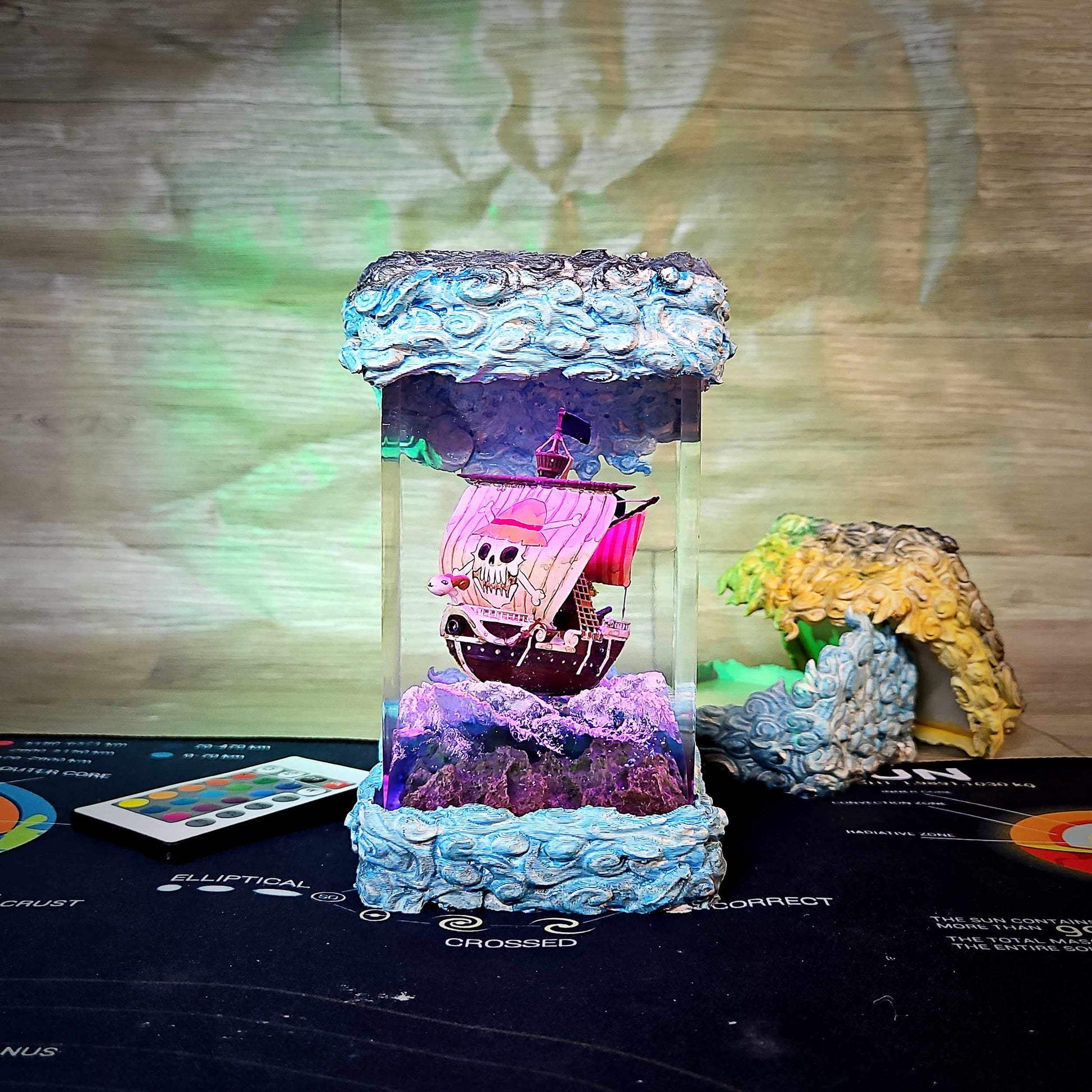 Sheep Pirate Ship Resin Lamp V2