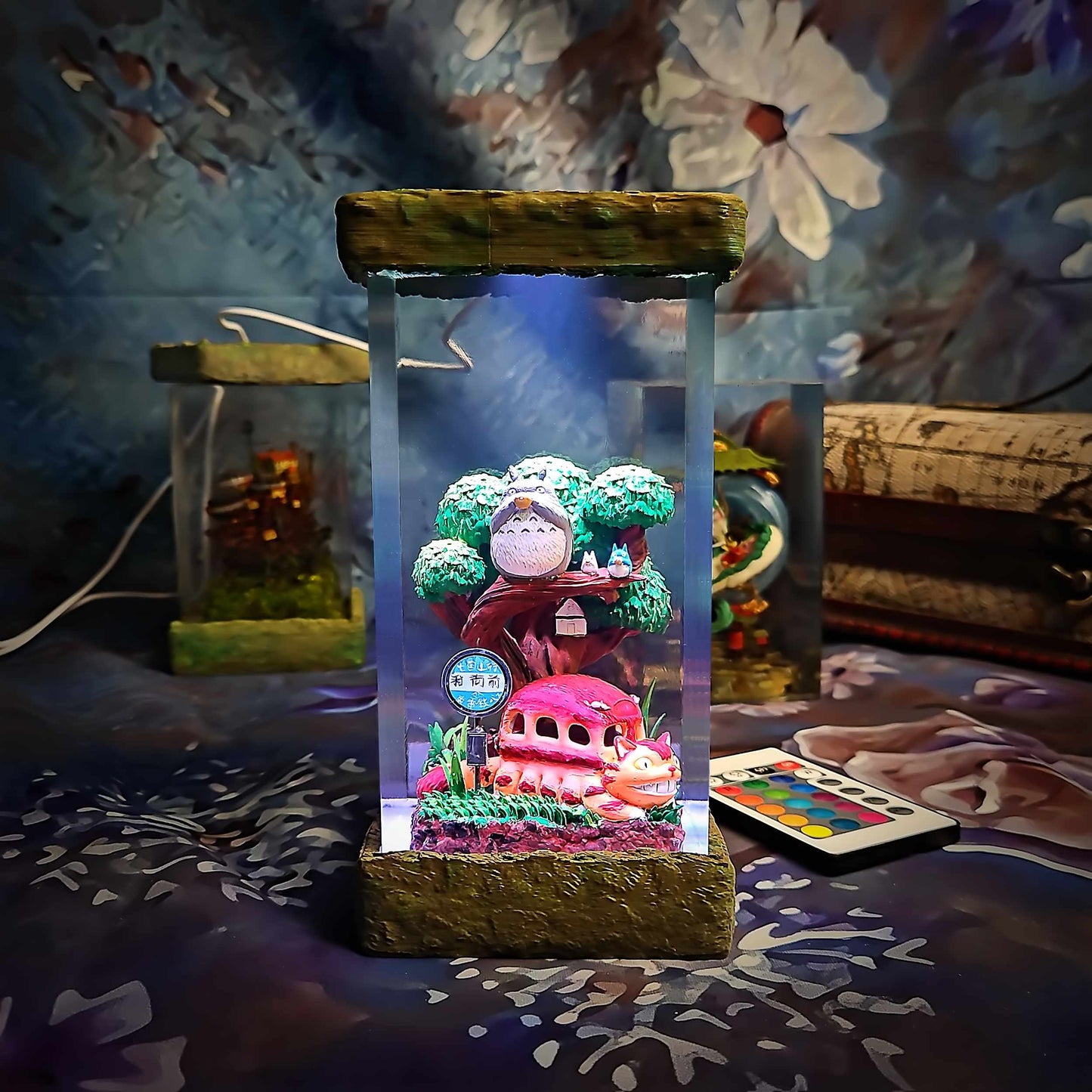 Forest Spirit Owl Resin Lamp