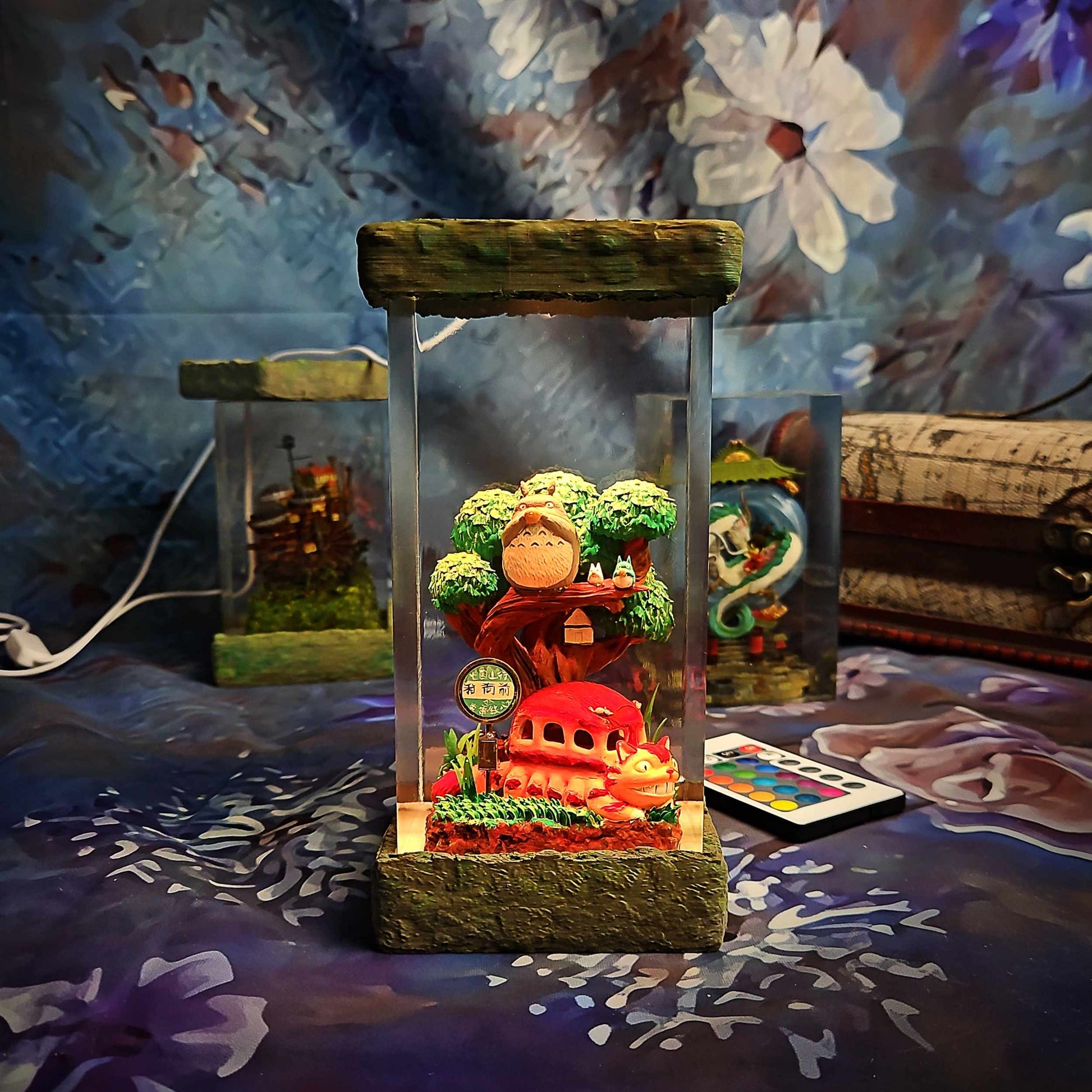 Forest Spirit Owl Resin Lamp