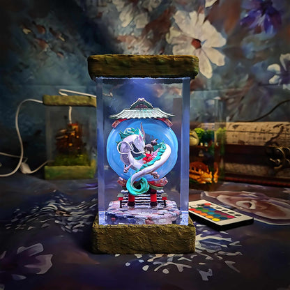 River Dragon Spirit Resin Lamp