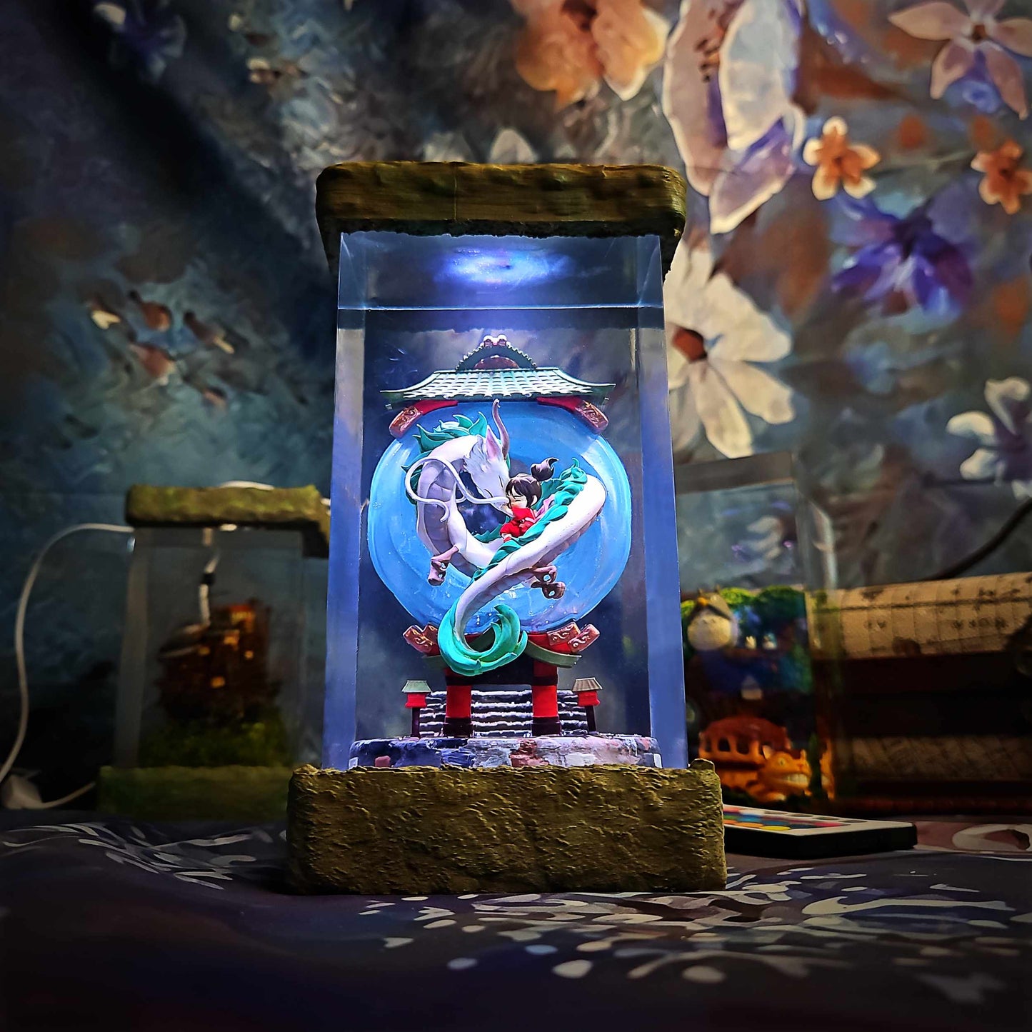 River Dragon Spirit Resin Lamp