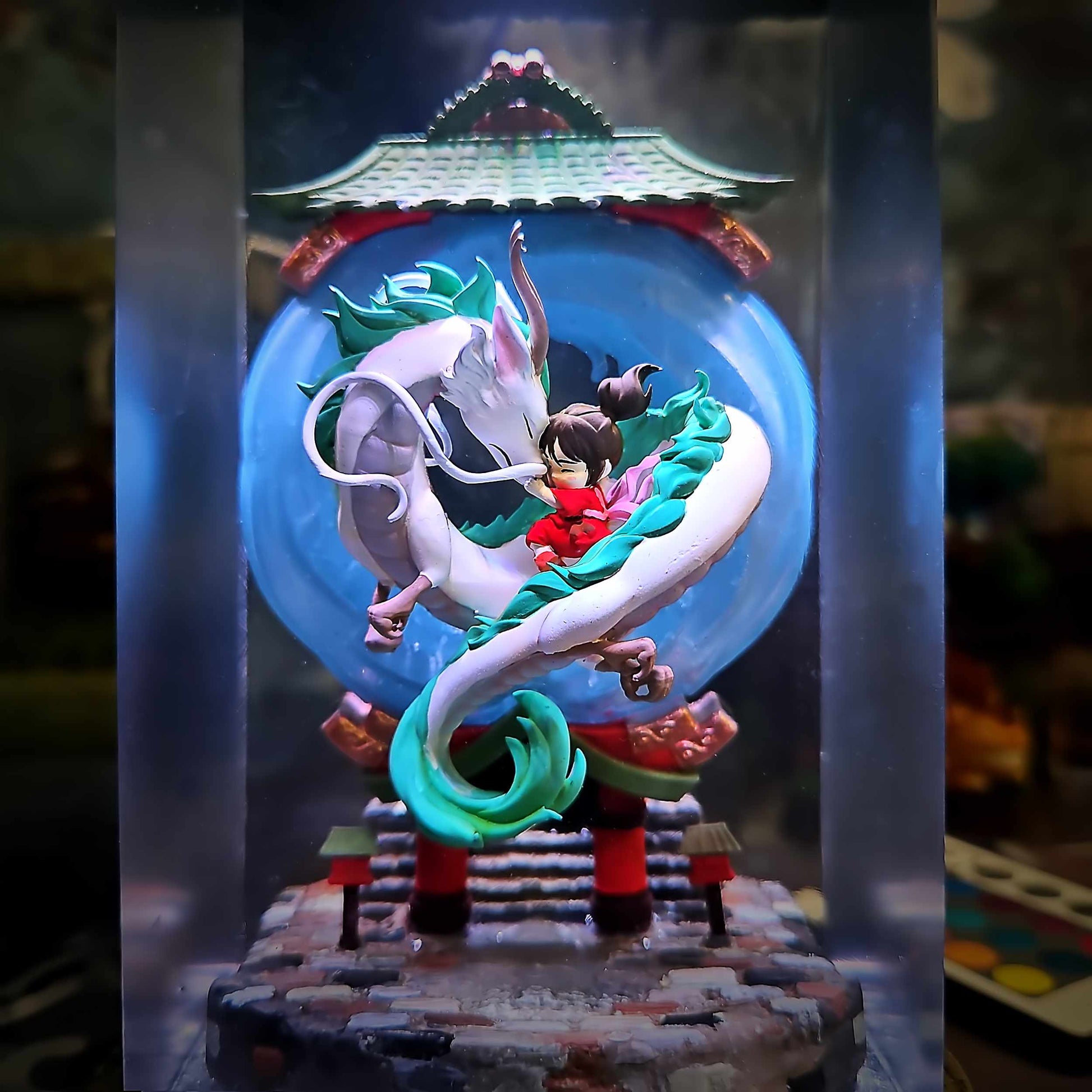 River Dragon Spirit Resin Lamp