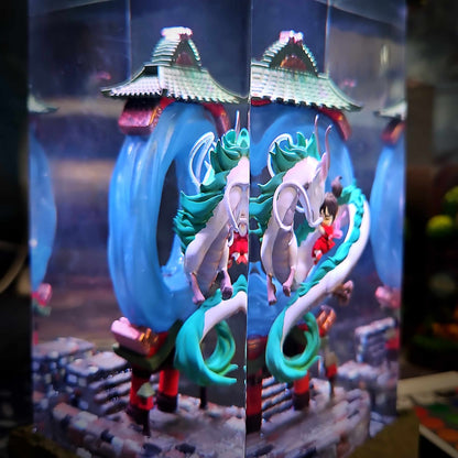 River Dragon Spirit Resin Lamp