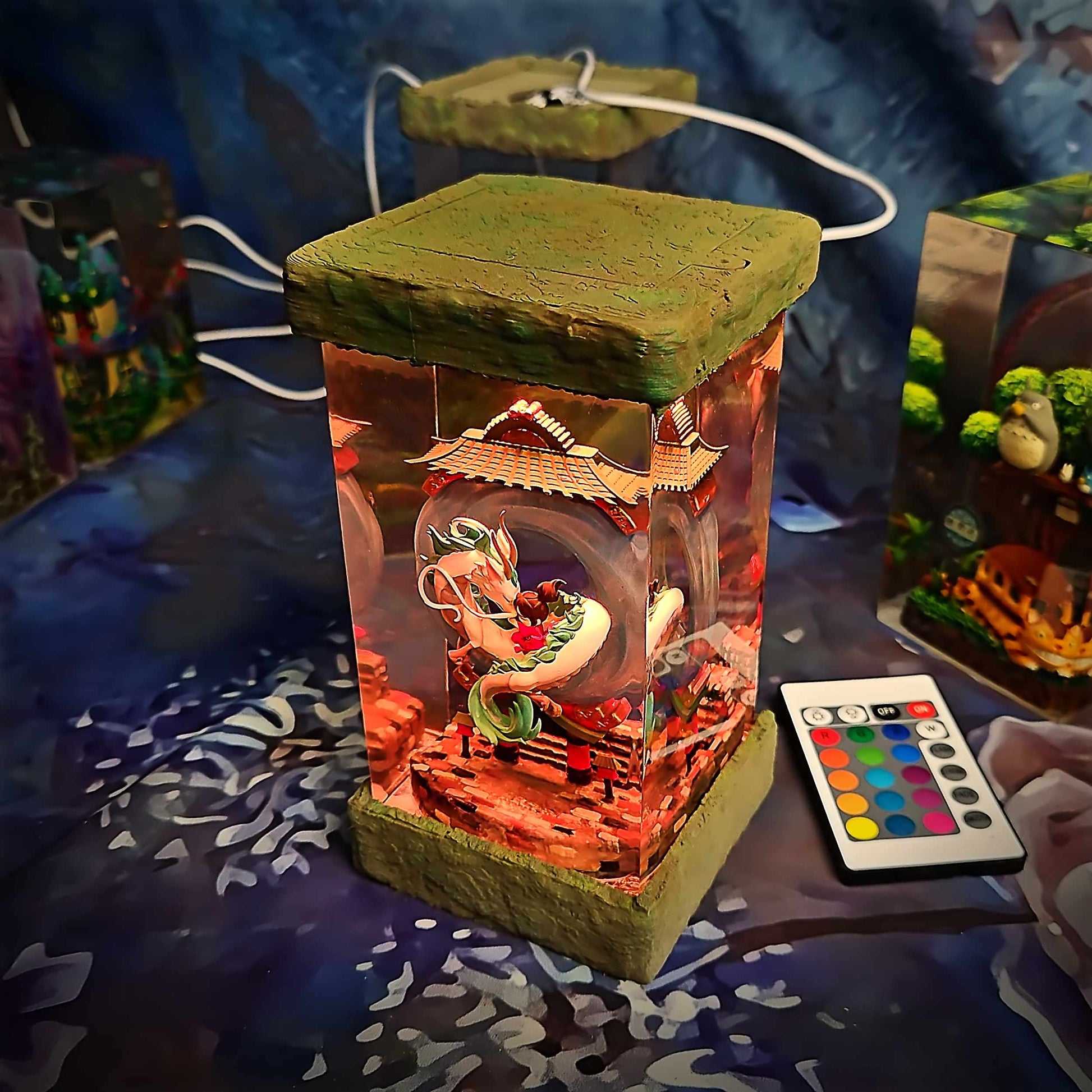 River Dragon Spirit Resin Lamp