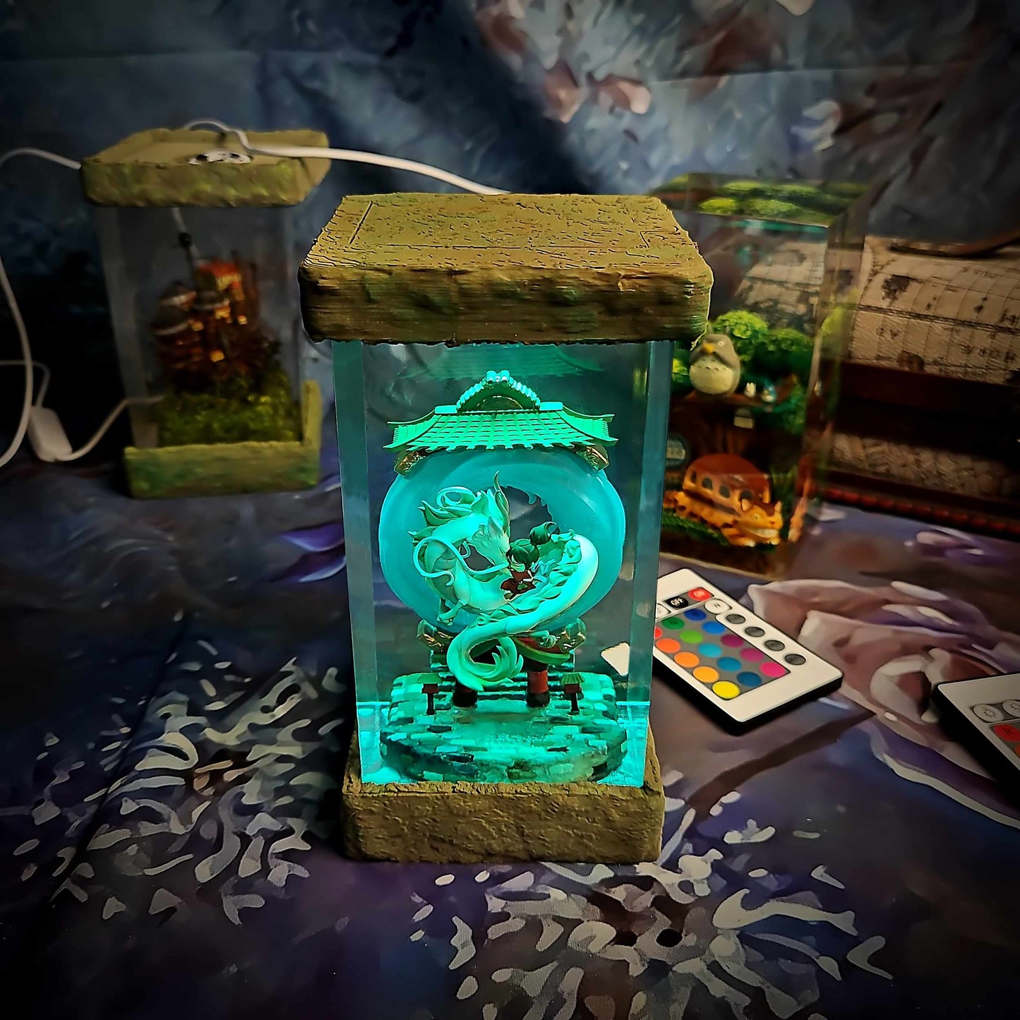 River Dragon Spirit Resin Lamp
