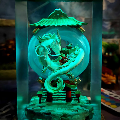 River Dragon Spirit Resin Lamp
