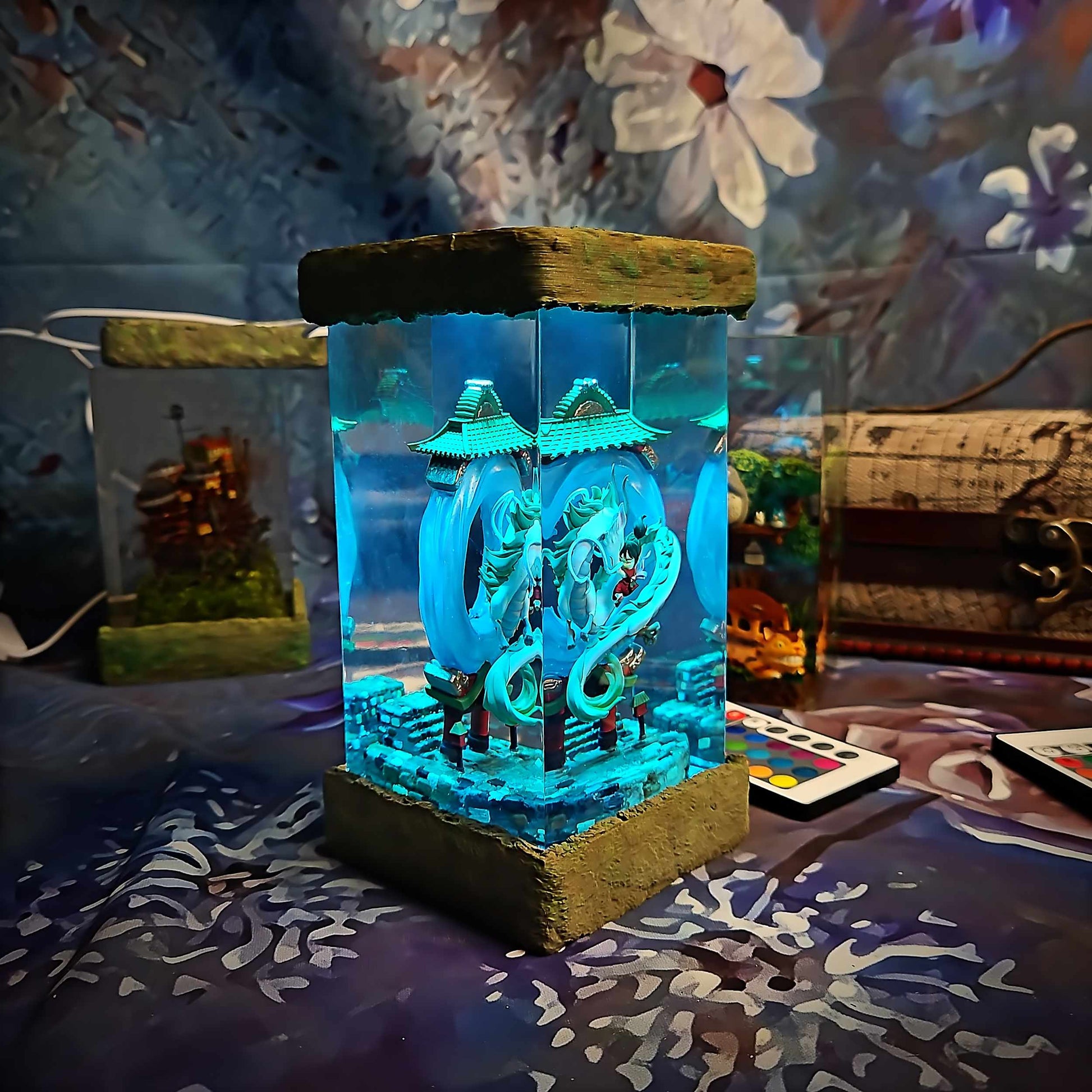 River Dragon Spirit Resin Lamp