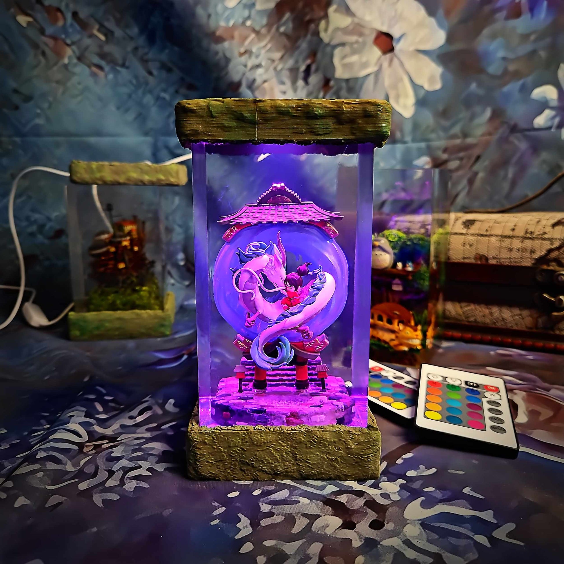 River Dragon Spirit Resin Lamp
