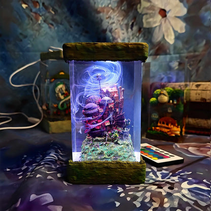 Wandering Wizard Castle Resin Lamp
