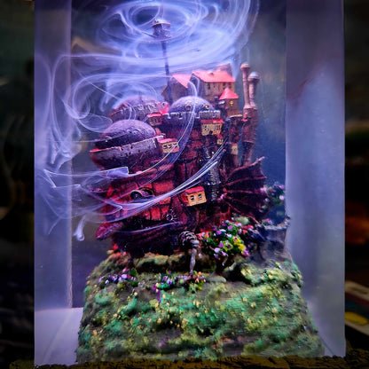 Wandering Wizard Castle Resin Lamp