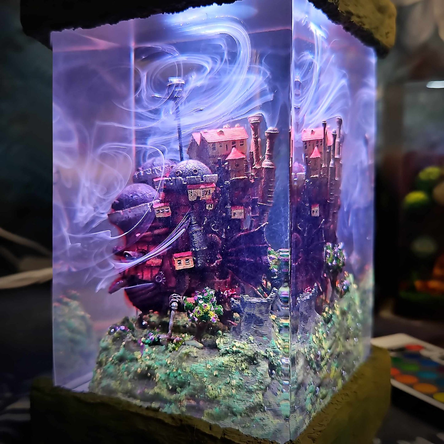 Wandering Wizard Castle Resin Lamp