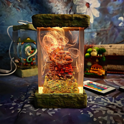 Wandering Wizard Castle Resin Lamp