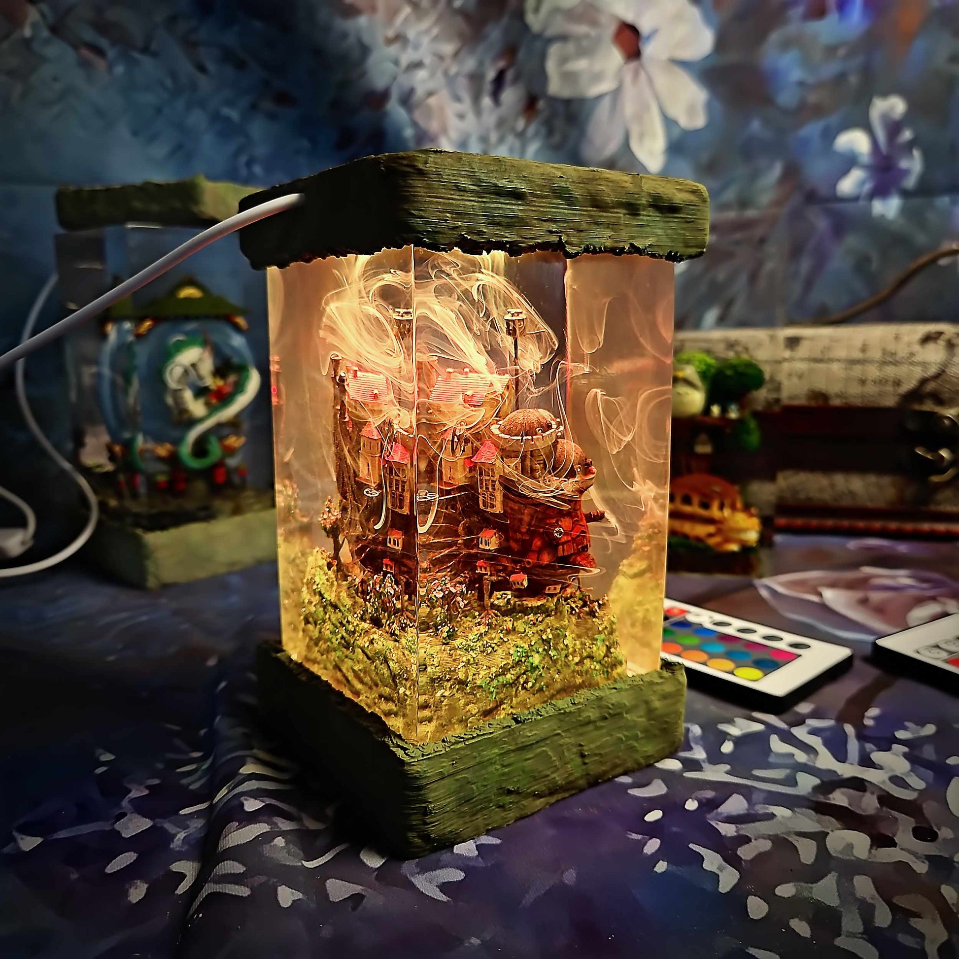 Wandering Wizard Castle Resin Lamp