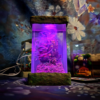 Wandering Wizard Castle Resin Lamp