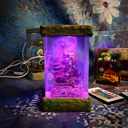Wandering Wizard Castle Resin Lamp
