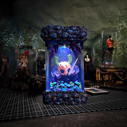 Spectral Bug Pilgrim Halloween Resin Lamp