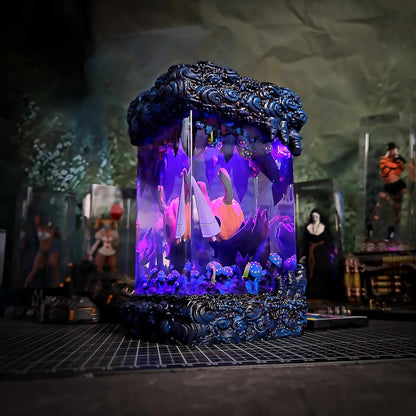 Spectral Bug Pilgrim Halloween Resin Lamp