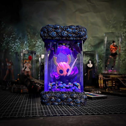 Spectral Bug Pilgrim Halloween Resin Lamp