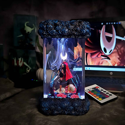 Crimson Needle Warrior Resin Lamp