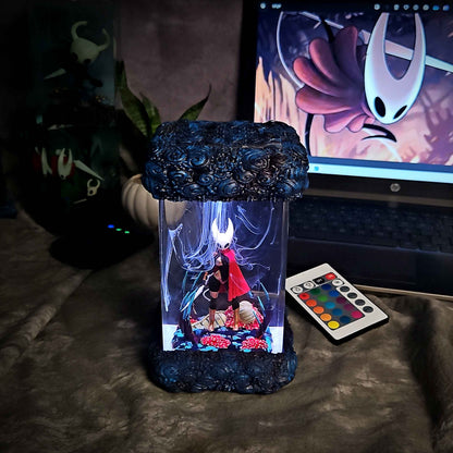 Crimson Needle Warrior Resin Lamp