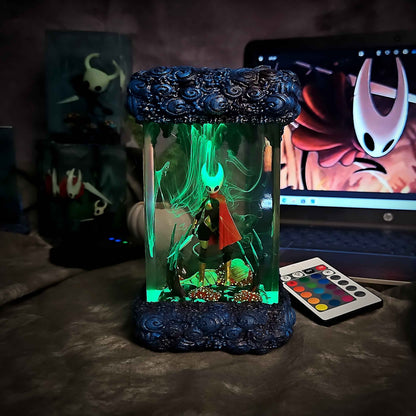 Crimson Needle Warrior Resin Lamp