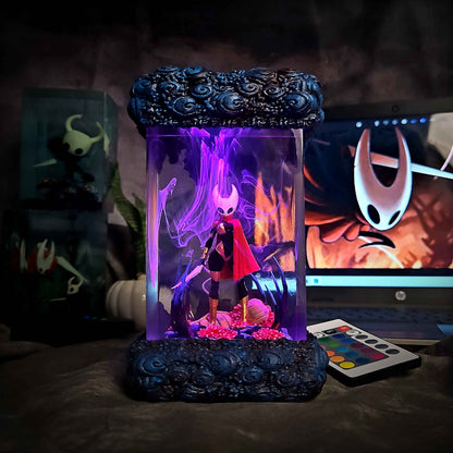 Crimson Needle Warrior Resin Lamp