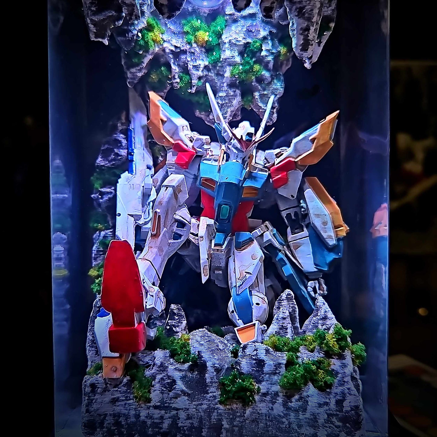 Wing Mecha Pilot Armor Resin Lamp