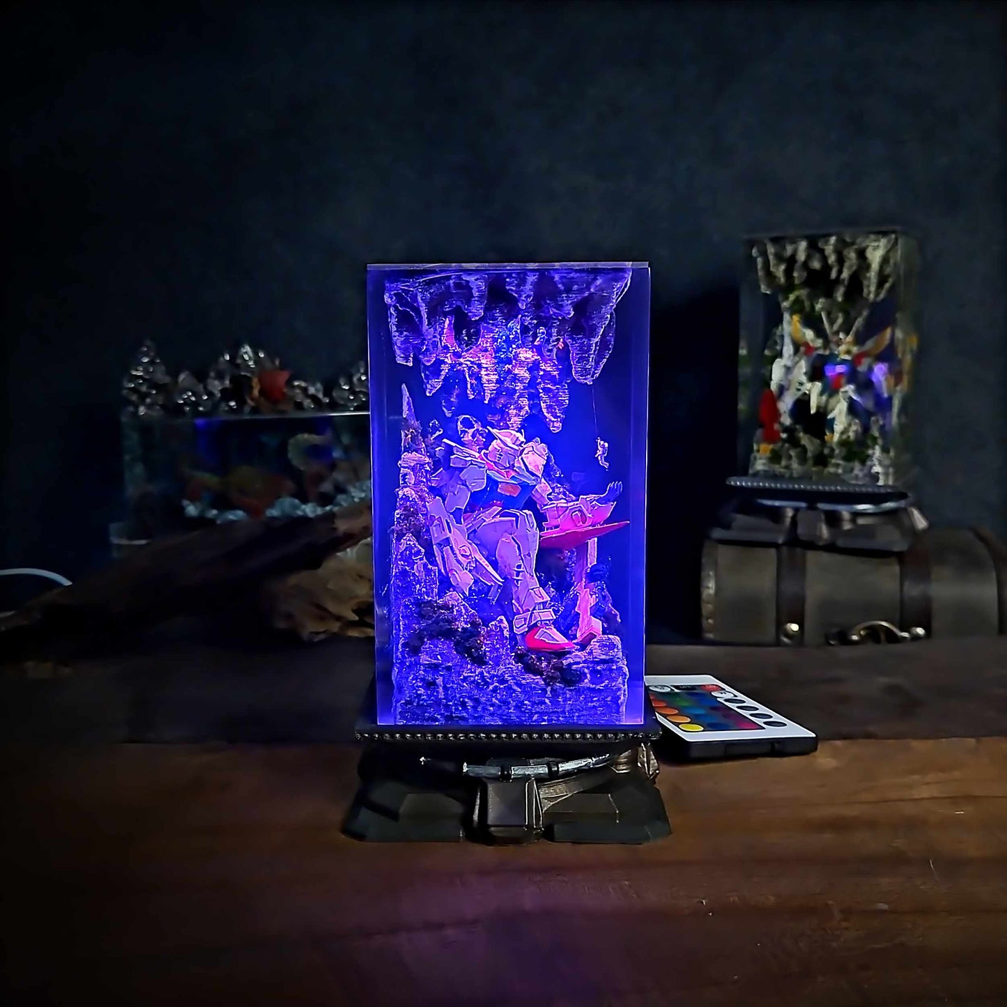 Classic Mecha Pilot Armor Resin Lamp