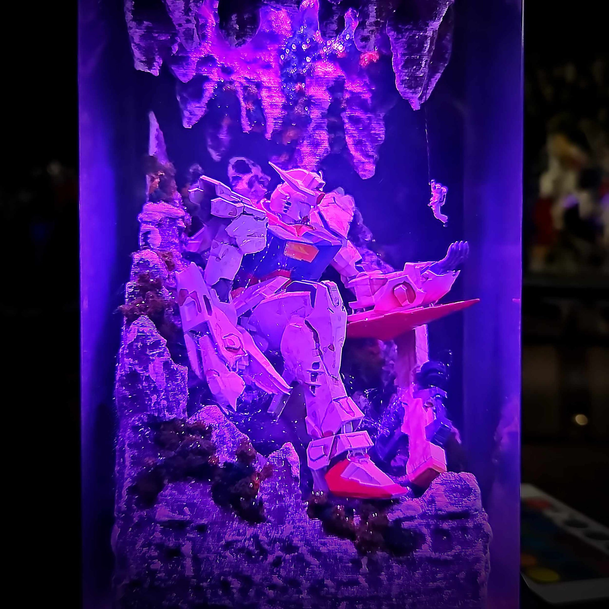 Classic Mecha Pilot Armor Resin Lamp
