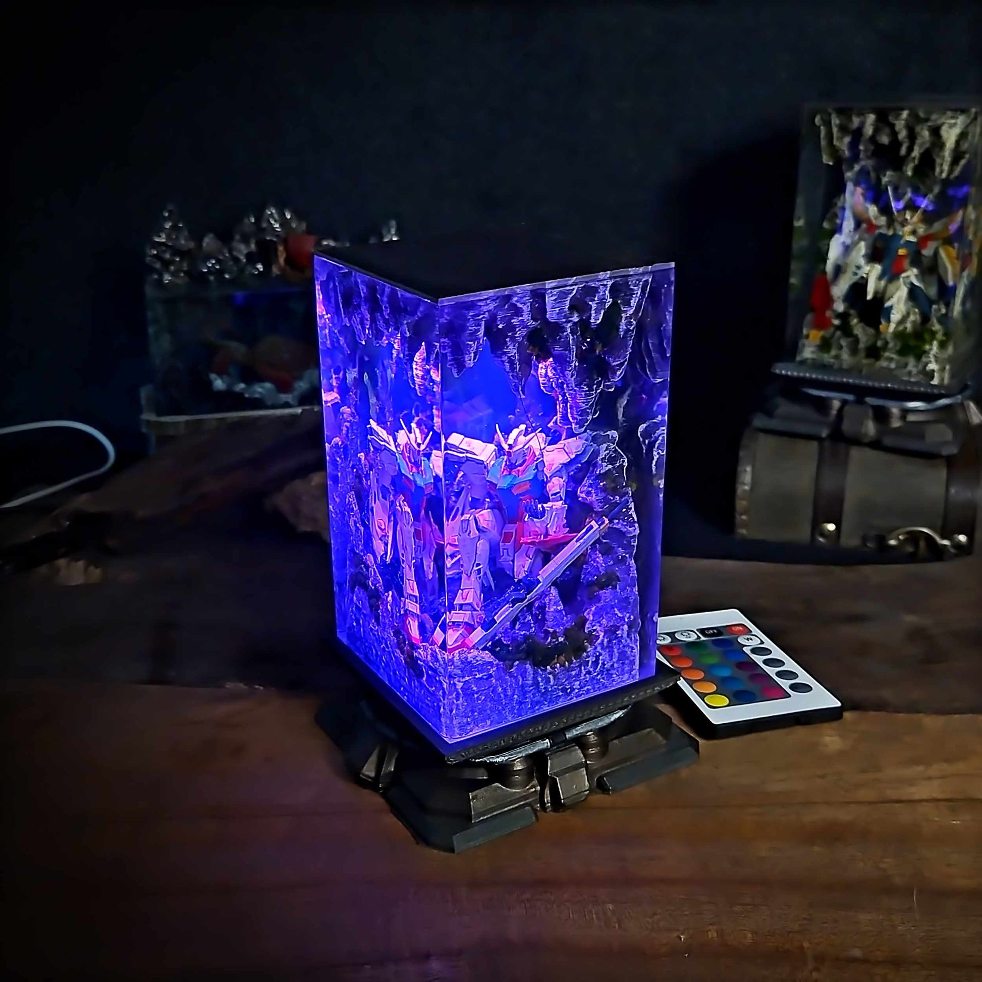 Classic Mecha Pilot Armor Resin Lamp