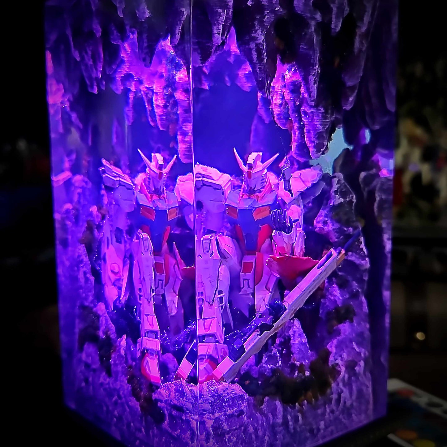 Classic Mecha Pilot Armor Resin Lamp