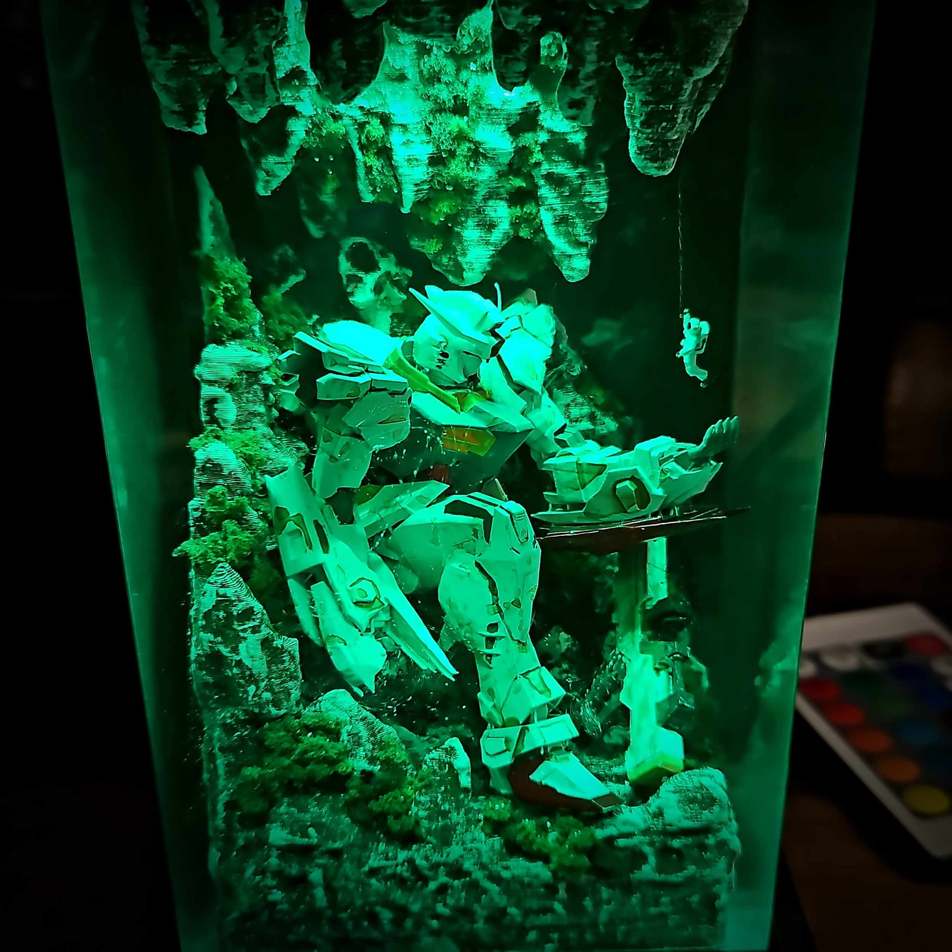 Classic Mecha Pilot Armor Resin Lamp