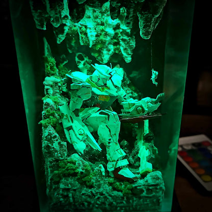 Classic Mecha Pilot Armor Resin Lamp