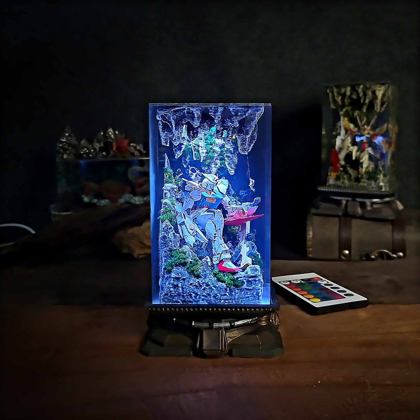 Classic Mecha Pilot Armor Resin Lamp