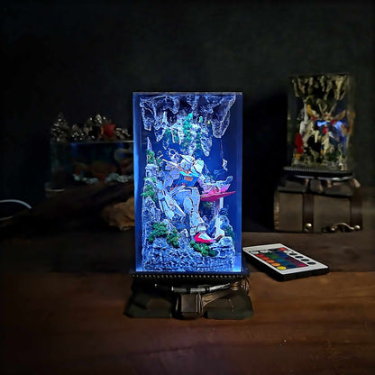 Classic Mecha Pilot Armor Resin Lamp