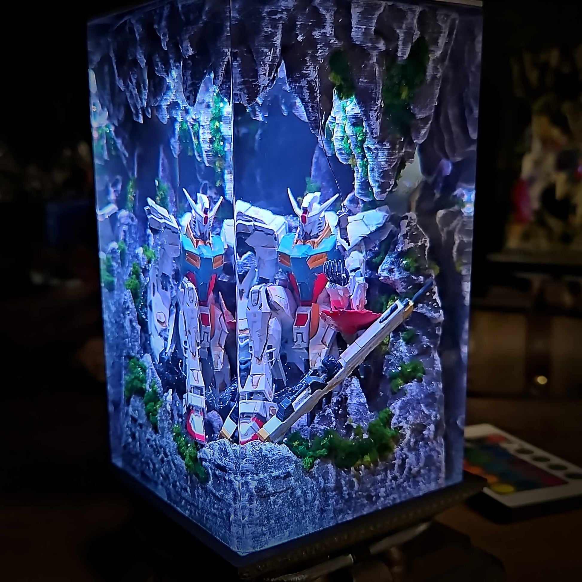 Classic Mecha Pilot Armor Resin Lamp