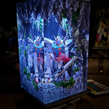Classic Mecha Pilot Armor Resin Lamp