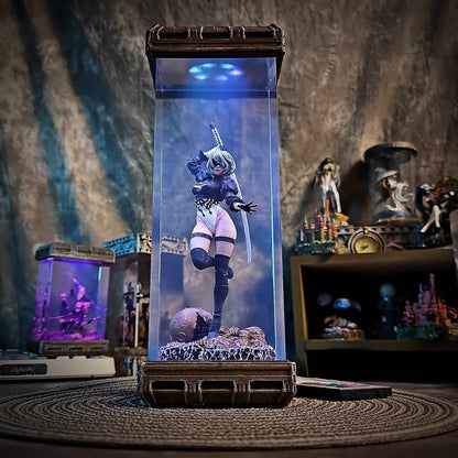 Combat Maiden Android Resin Lamp