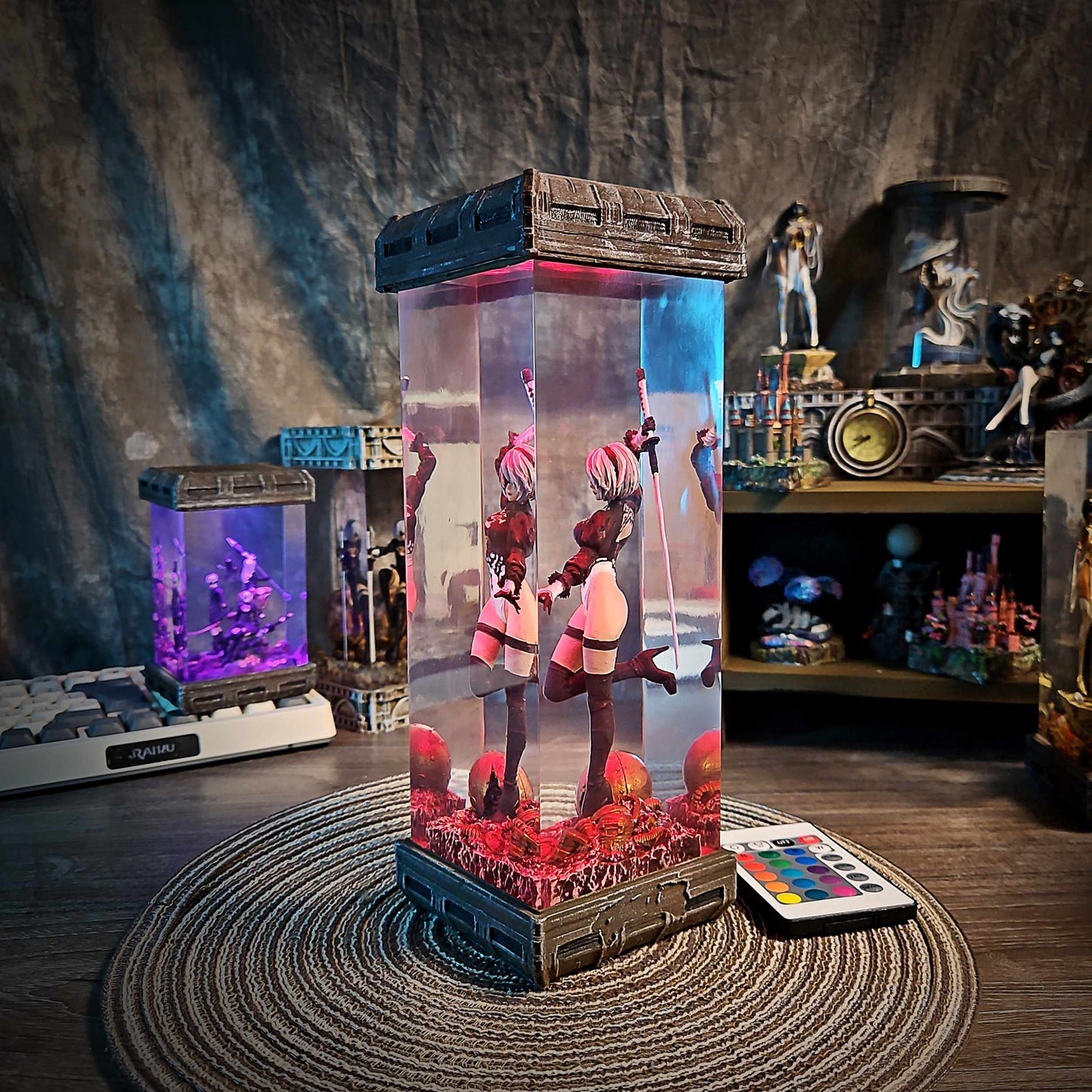 Combat Maiden Android Resin Lamp