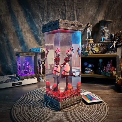 Combat Maiden Android Resin Lamp