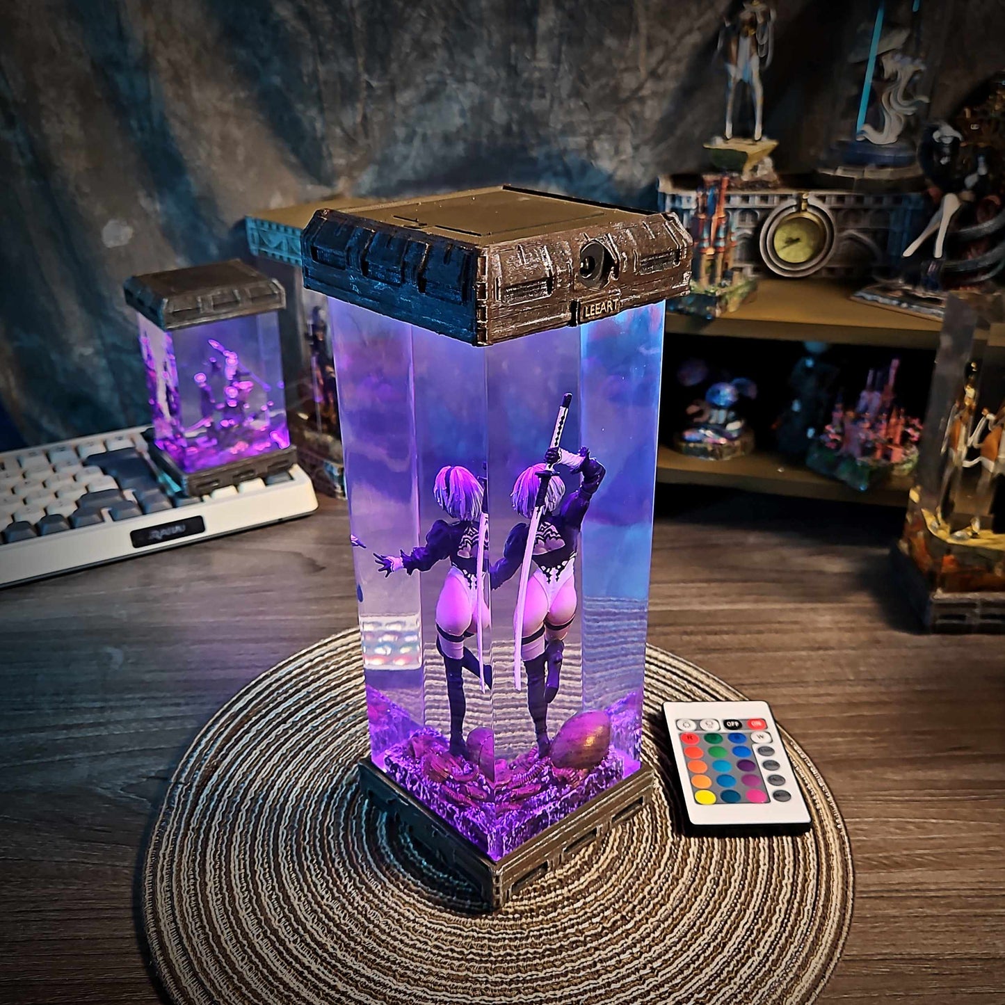 Combat Maiden Android Resin Lamp