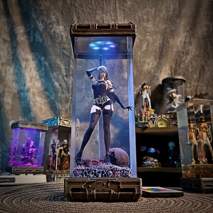 Rogue Combat Android Resin Lamp