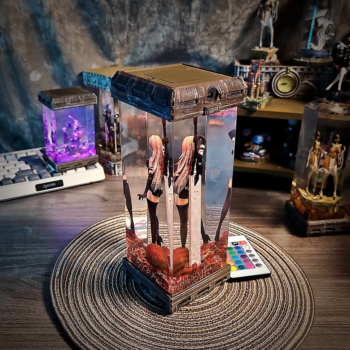 Rogue Combat Android Resin Lamp