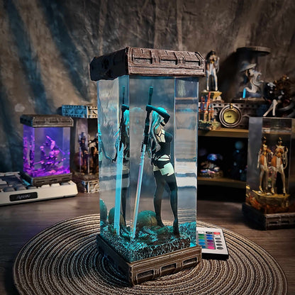 Rogue Combat Android Resin Lamp