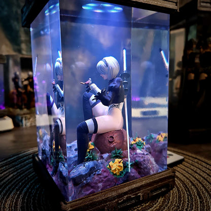 Combat Maiden Android Resin Lamp V2