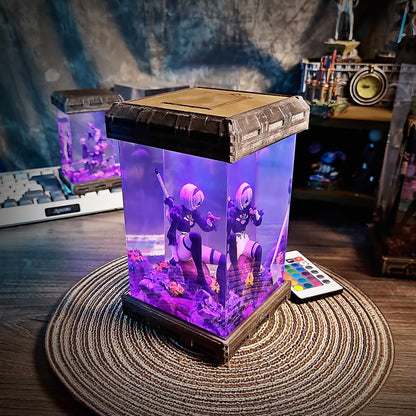 Combat Maiden Android Resin Lamp V2