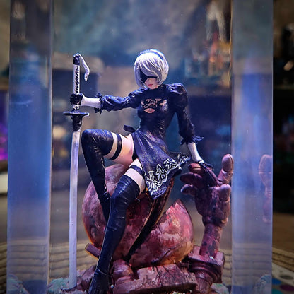 Combat Maiden Android Resin Lamp V3