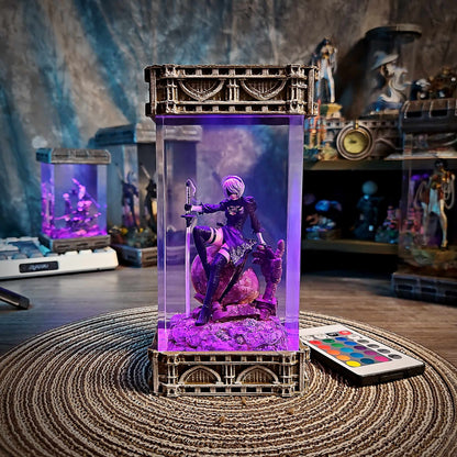 Combat Maiden Android Resin Lamp V3