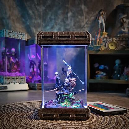 Android Combatant Diorama Resin Lamp
