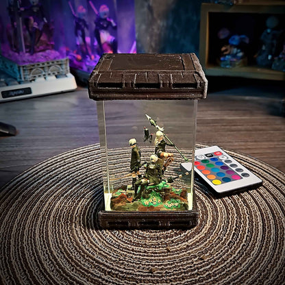 Android Combatant Diorama Resin Lamp